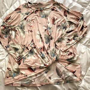 White birch size small pink floral shirt